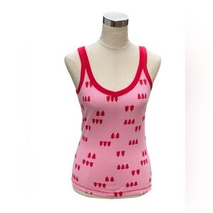 Princess Eve Pink & red long John style tank top